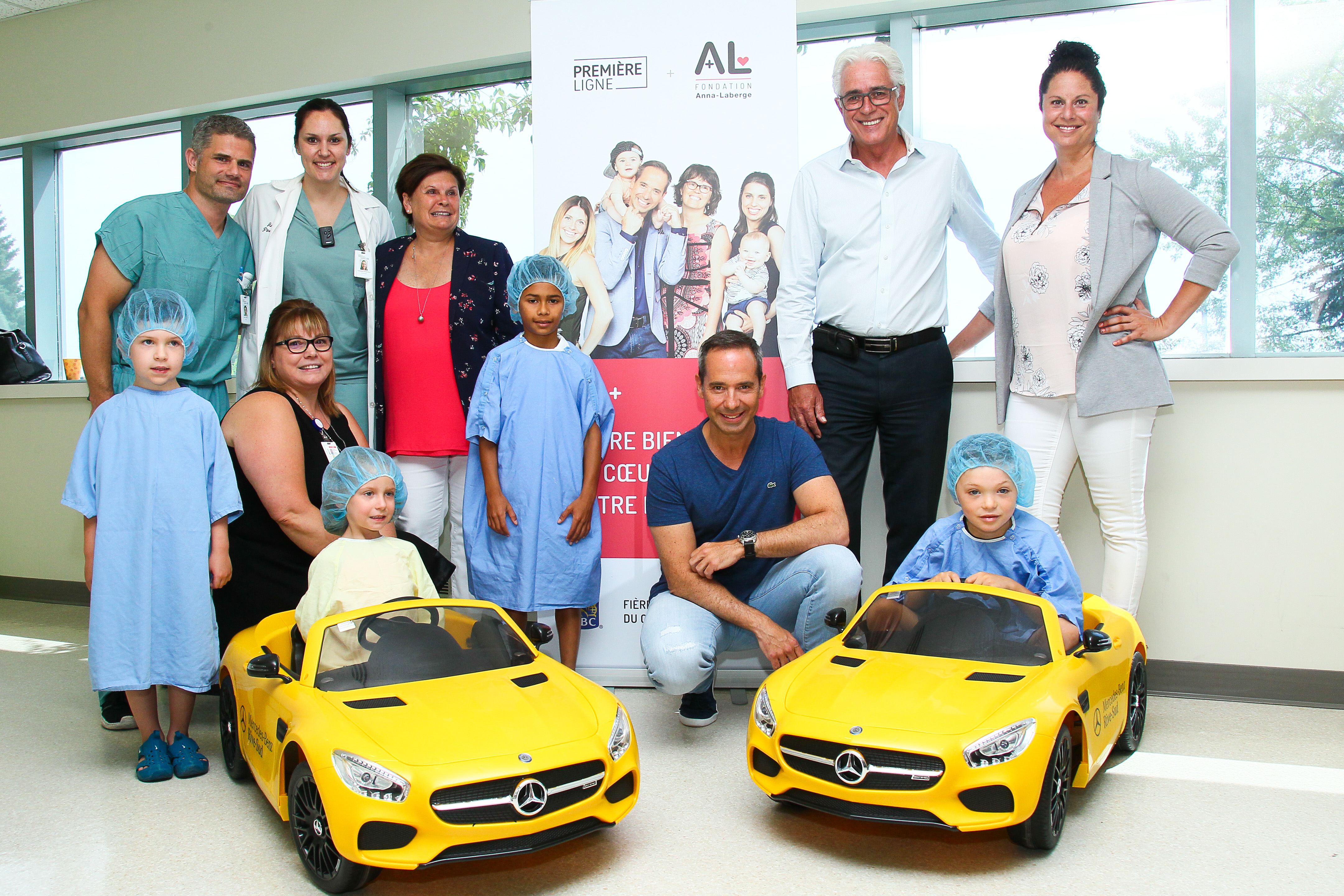 Hôpital Anna-Laberge: des enfants se rendent au bloc opératoire en Mercedes
