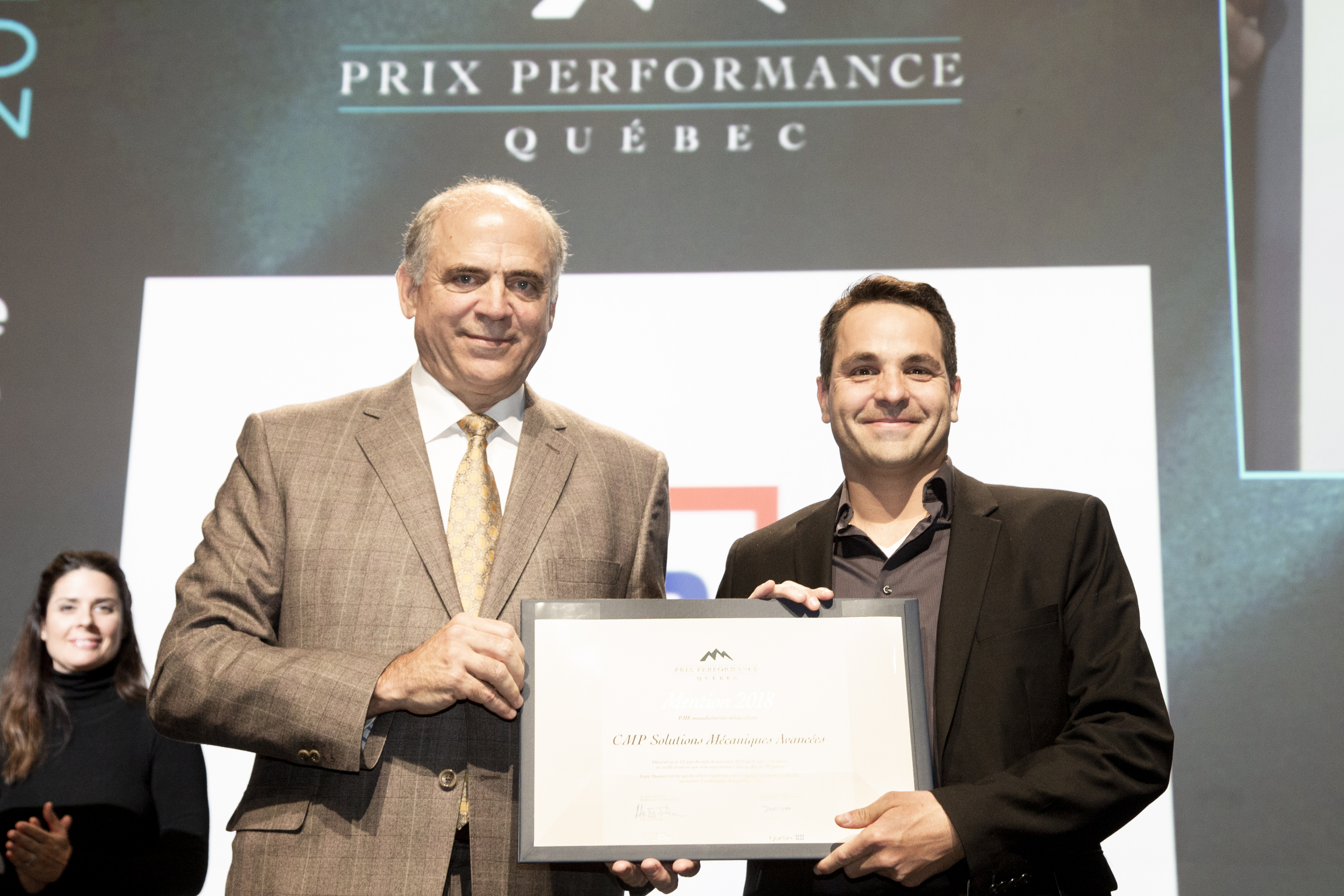 CMP Solutions Mécaniques Avancées de Châteauguay rafle un Prix performance Québec