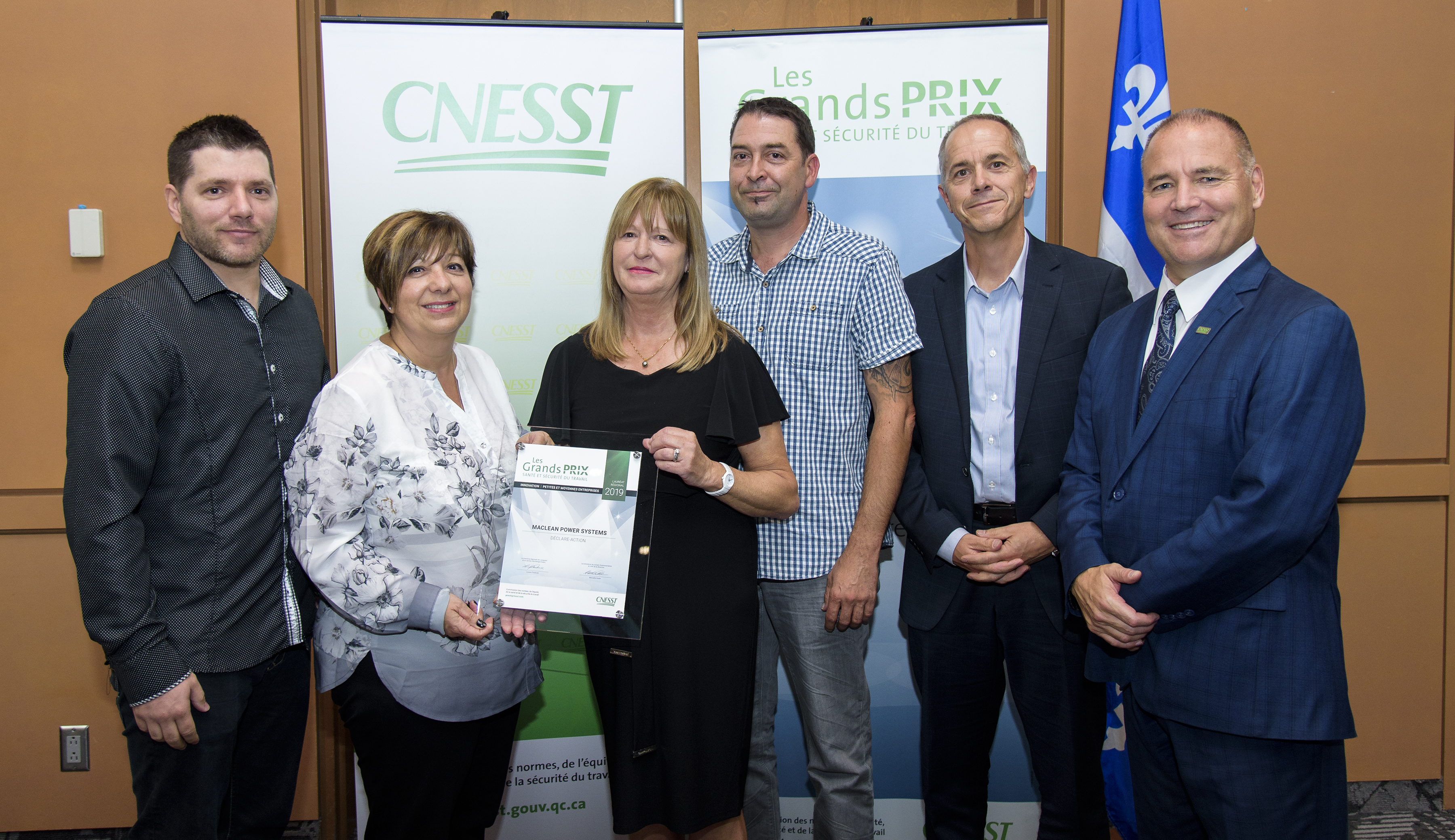 Maclean Power Systems rafle un prix de la CNESST