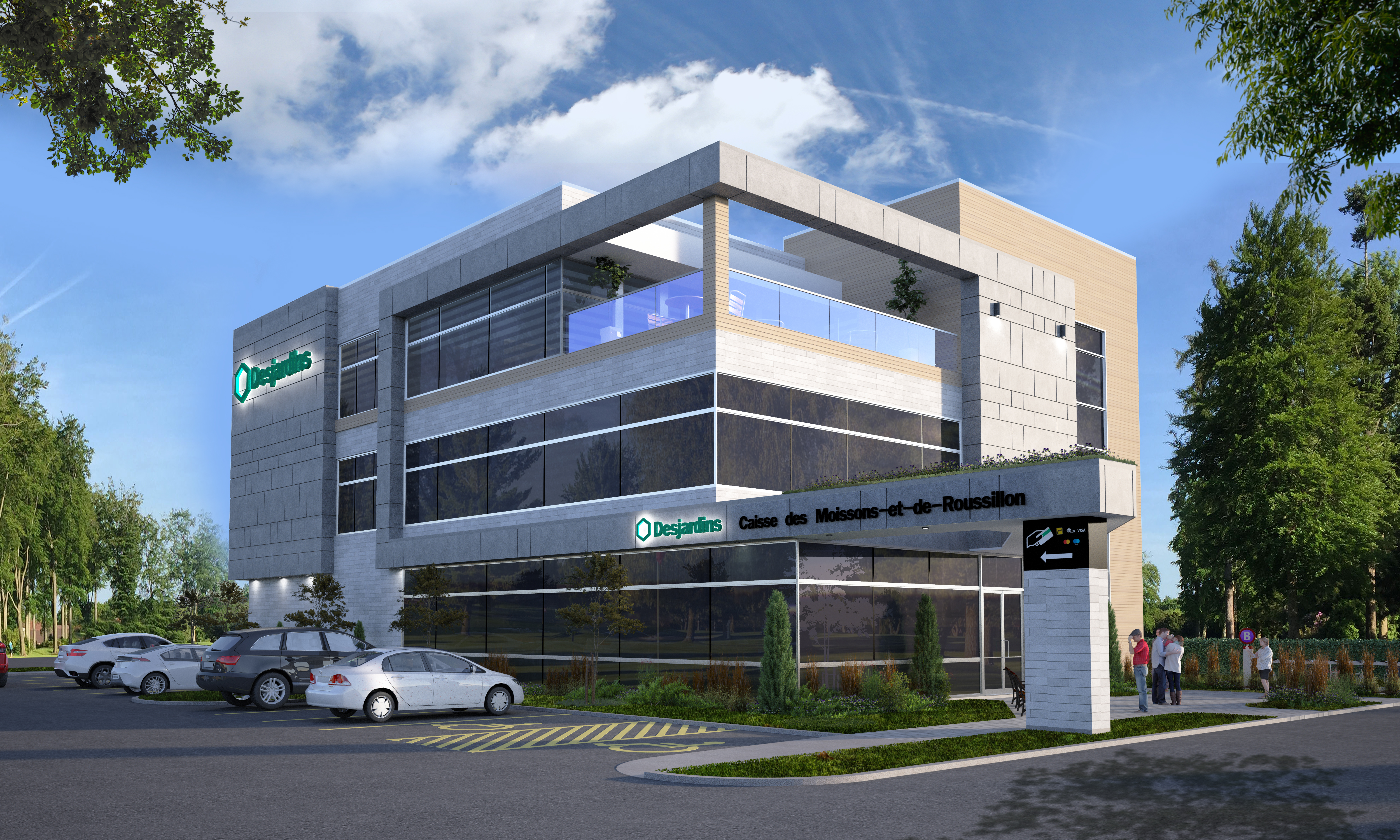 Un nouveau siège social pour la Caisse Desjardins des Moissons-et-de-Roussillon