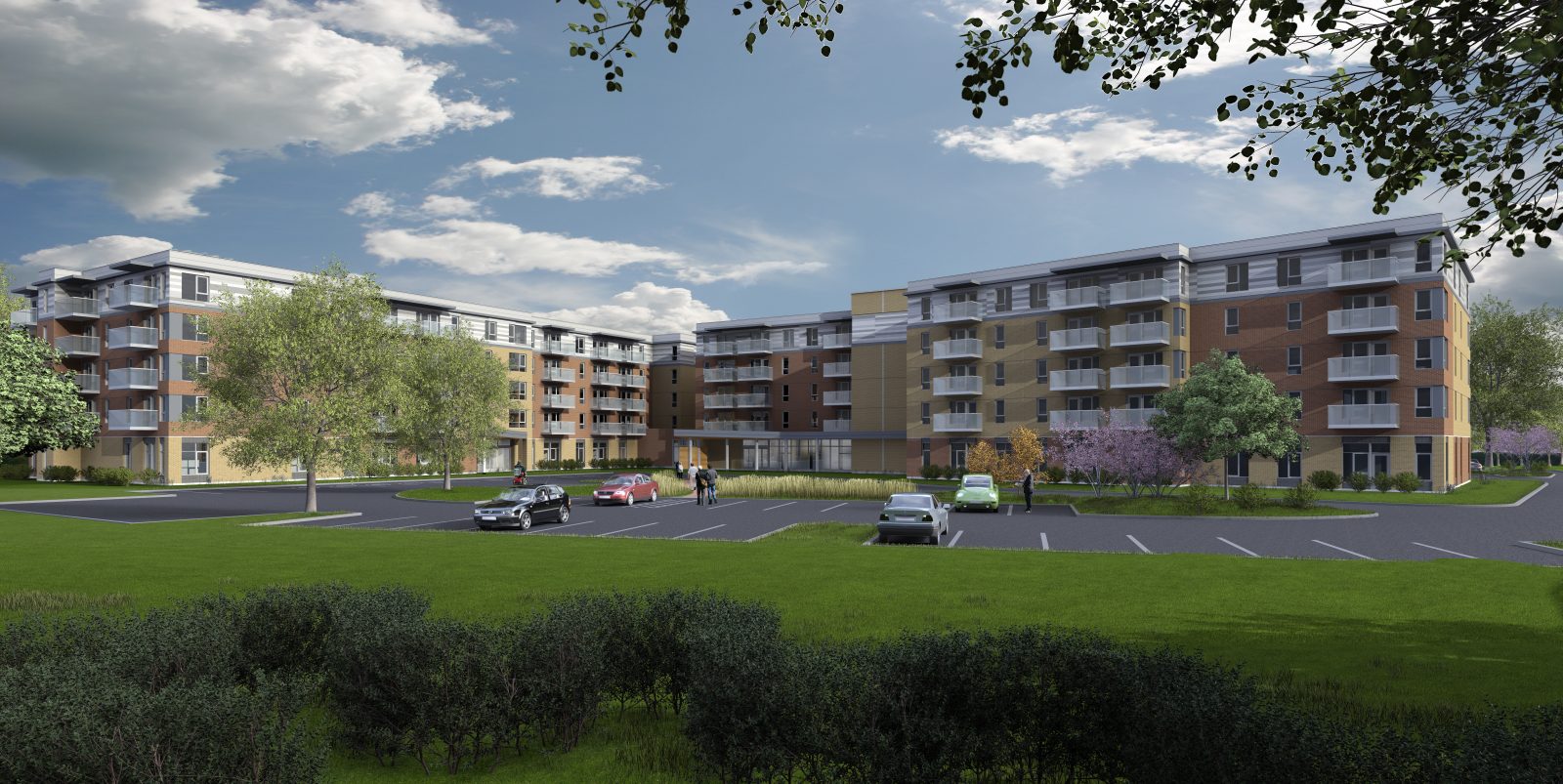 Image illustrant l'article: Début du chantier d’un immeuble de 157 logements abordables pour aînés à Longueuil