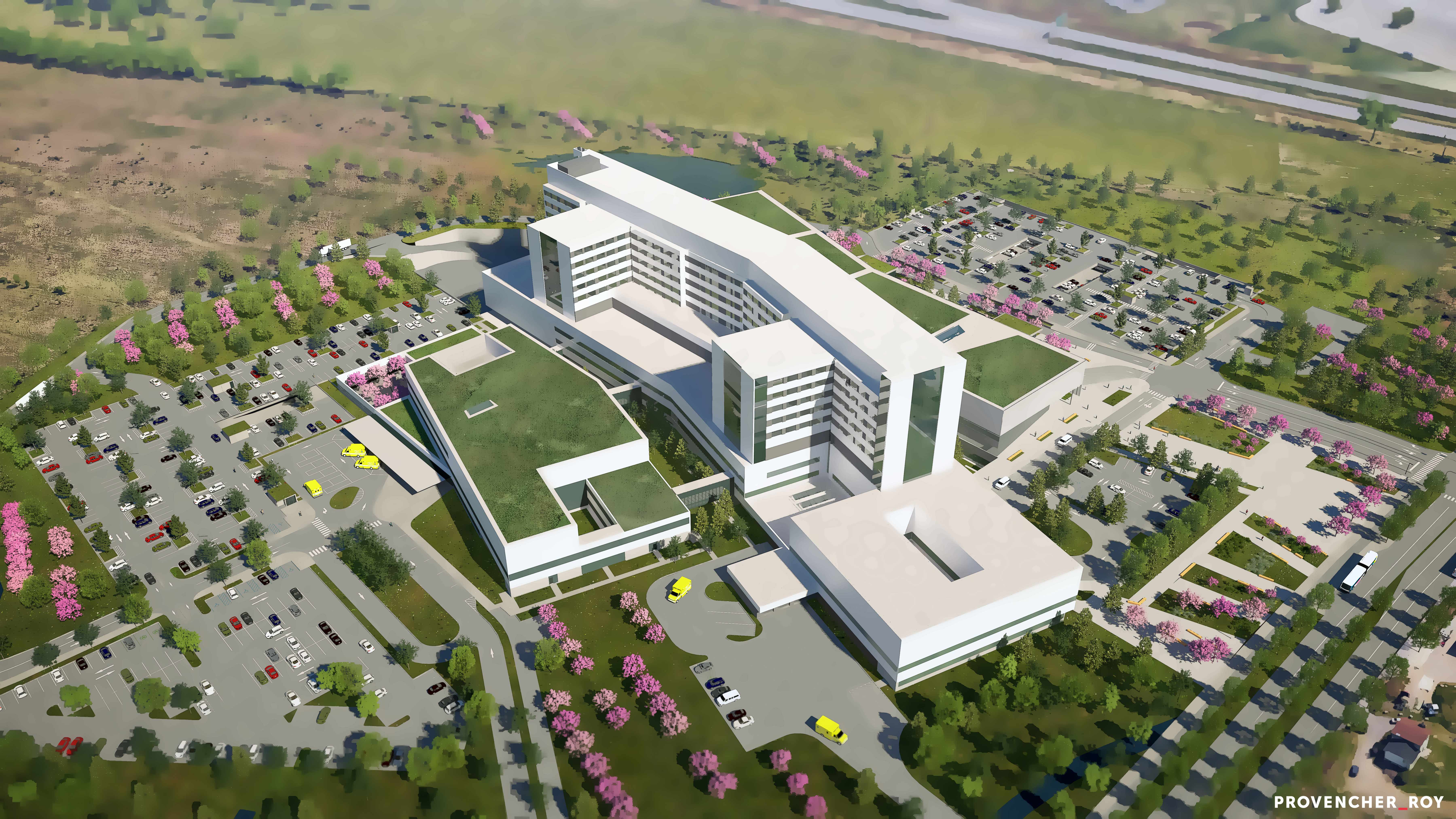 Image illustrant l'article: Le futur Hôpital de Vaudreuil-Soulanges sera composé de trois pavillons