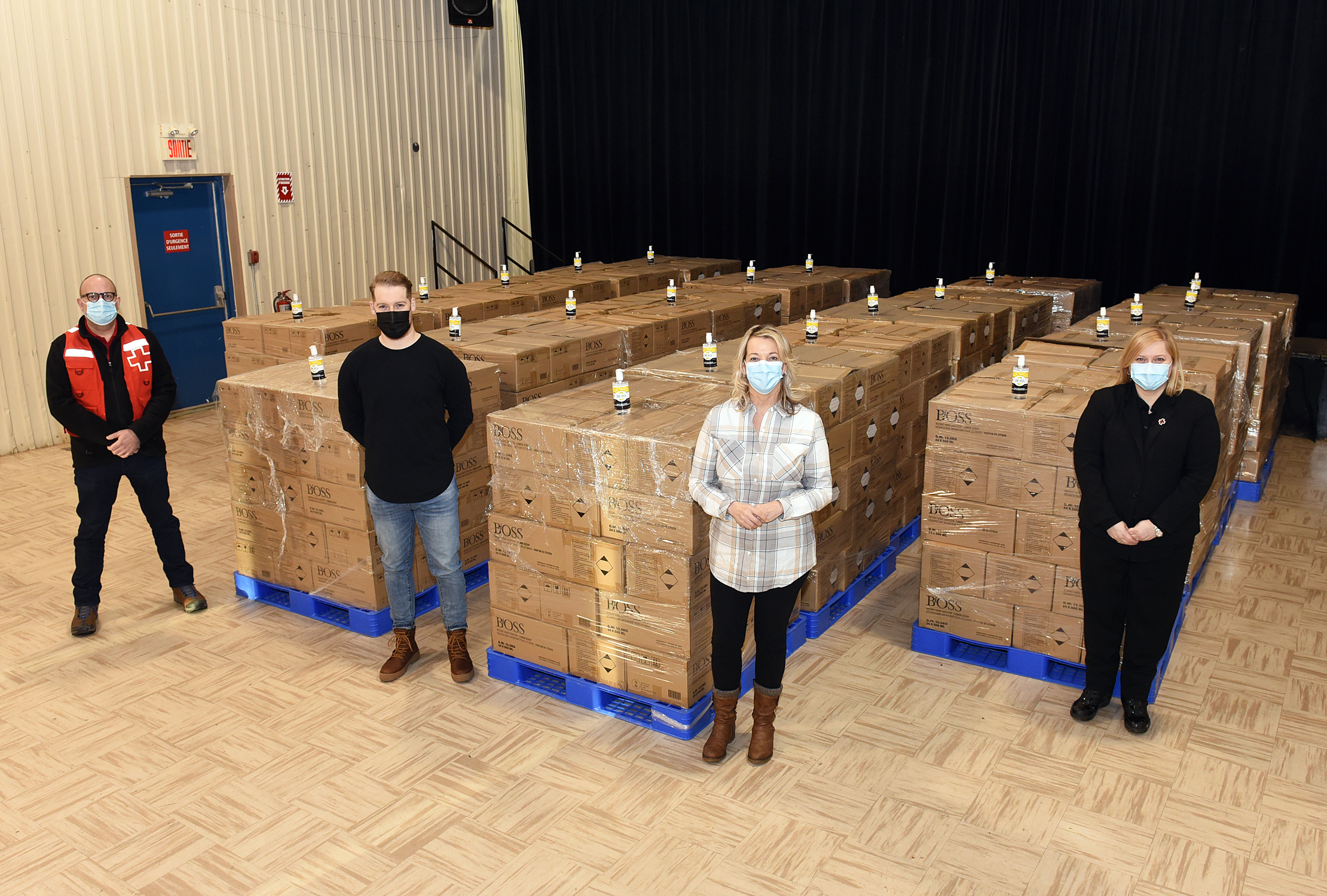 25 000 bouteilles de gel désinfectant seront remises à des organismes communautaires